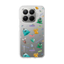 スリムプロテクションケース［ ポンコツクエスト - 梅雨 - 総柄 - クリア ］