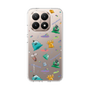 スリムプロテクションケース［ ポンコツクエスト - 梅雨 - 総柄 - クリア ］