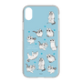 スリムプロテクションケース［ 夜は猫といっしょ - キュルガ - 総柄 ］