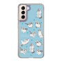 スリムプロテクションケース［ 夜は猫といっしょ - キュルガ - 総柄 ］