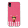 スリムプロテクションケース［ ちびまる子ちゃん - ピンクチェック ］