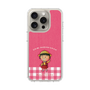 スリムプロテクションケース［ ちびまる子ちゃん - ピンクチェック ］