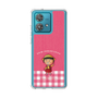 スリムプロテクションケース［ ちびまる子ちゃん - ピンクチェック ］