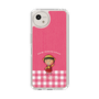 スリムプロテクションケース［ ちびまる子ちゃん - ピンクチェック ］
