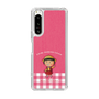 スリムプロテクションケース［ ちびまる子ちゃん - ピンクチェック ］