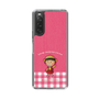 スリムプロテクションケース［ ちびまる子ちゃん - ピンクチェック ］