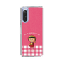 スリムプロテクションケース［ ちびまる子ちゃん - ピンクチェック ］