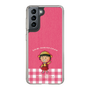 スリムプロテクションケース［ ちびまる子ちゃん - ピンクチェック ］