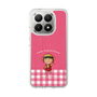 スリムプロテクションケース［ ちびまる子ちゃん - ピンクチェック ］