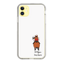スリムプロテクションケース［ おがわじゅり×デイリー×caseplay - 鹿毛 - ホワイト ］