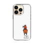スリムプロテクションケース［ おがわじゅり×デイリー×caseplay - 鹿毛 - ホワイト ］