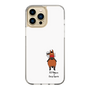 スリムプロテクションケース［ おがわじゅり×デイリー×caseplay - 鹿毛 - ホワイト ］