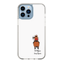 スリムプロテクションケース［ おがわじゅり×デイリー×caseplay - 鹿毛 - ホワイト ］