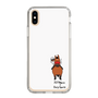 スリムプロテクションケース［ おがわじゅり×デイリー×caseplay - 鹿毛 - ホワイト ］