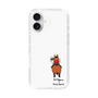 スリムプロテクションケース［ おがわじゅり×デイリー×caseplay - 鹿毛 - ホワイト ］