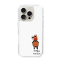 スリムプロテクションケース［ おがわじゅり×デイリー×caseplay - 鹿毛 - ホワイト ］