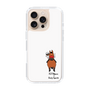 スリムプロテクションケース［ おがわじゅり×デイリー×caseplay - 鹿毛 - ホワイト ］