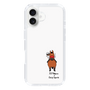 スリムプロテクションケース［ おがわじゅり×デイリー×caseplay - 鹿毛 - ホワイト ］