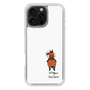 スリムプロテクションケース［ おがわじゅり×デイリー×caseplay - 鹿毛 - ホワイト ］