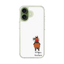 スリムプロテクションケース［ おがわじゅり×デイリー×caseplay - 鹿毛 - ホワイト ］