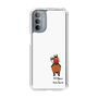 スリムプロテクションケース［ おがわじゅり×デイリー×caseplay - 鹿毛 - ホワイト ］