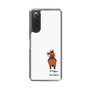 スリムプロテクションケース［ おがわじゅり×デイリー×caseplay - 鹿毛 - ホワイト ］