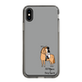 スリムプロテクションケース［ おがわじゅり×デイリー×caseplay - 栗毛 - ブラック ］