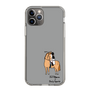 スリムプロテクションケース［ おがわじゅり×デイリー×caseplay - 栗毛 - ブラック ］