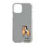 スリムプロテクションケース［ おがわじゅり×デイリー×caseplay - 栗毛 - ブラック ］