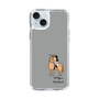 スリムプロテクションケース［ おがわじゅり×デイリー×caseplay - 栗毛 - ブラック ］