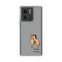 スリムプロテクションケース［ おがわじゅり×デイリー×caseplay - 栗毛 - ブラック ］