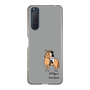 スリムプロテクションケース［ おがわじゅり×デイリー×caseplay - 栗毛 - ブラック ］