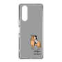 スリムプロテクションケース［ おがわじゅり×デイリー×caseplay - 栗毛 - ブラック ］