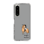スリムプロテクションケース［ おがわじゅり×デイリー×caseplay - 栗毛 - ブラック ］