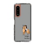 スリムプロテクションケース［ おがわじゅり×デイリー×caseplay - 栗毛 - ブラック ］