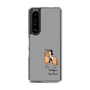 スリムプロテクションケース［ おがわじゅり×デイリー×caseplay - 栗毛 - ブラック ］