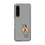 スリムプロテクションケース［ おがわじゅり×デイリー×caseplay - 栗毛 - ブラック ］