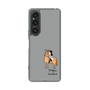 スリムプロテクションケース［ おがわじゅり×デイリー×caseplay - 栗毛 - ブラック ］