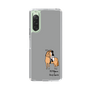 スリムプロテクションケース［ おがわじゅり×デイリー×caseplay - 栗毛 - ブラック ］