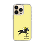 スリムプロテクションケース［ おがわじゅり×デイリー×caseplay - 青毛 - イエロー ］
