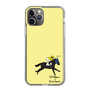 スリムプロテクションケース［ おがわじゅり×デイリー×caseplay - 青毛 - イエロー ］