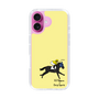 スリムプロテクションケース［ おがわじゅり×デイリー×caseplay - 青毛 - イエロー ］