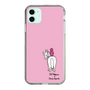 スリムプロテクションケース［ おがわじゅり×デイリー×caseplay - 白毛 - ピンク ］