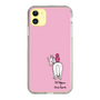 スリムプロテクションケース［ おがわじゅり×デイリー×caseplay - 白毛 - ピンク ］