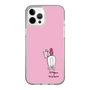 スリムプロテクションケース［ おがわじゅり×デイリー×caseplay - 白毛 - ピンク ］