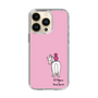 スリムプロテクションケース［ おがわじゅり×デイリー×caseplay - 白毛 - ピンク ］