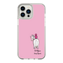 スリムプロテクションケース［ おがわじゅり×デイリー×caseplay - 白毛 - ピンク ］