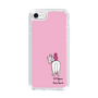 スリムプロテクションケース［ おがわじゅり×デイリー×caseplay - 白毛 - ピンク ］