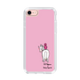 スリムプロテクションケース［ おがわじゅり×デイリー×caseplay - 白毛 - ピンク ］