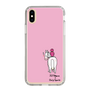 スリムプロテクションケース［ おがわじゅり×デイリー×caseplay - 白毛 - ピンク ］